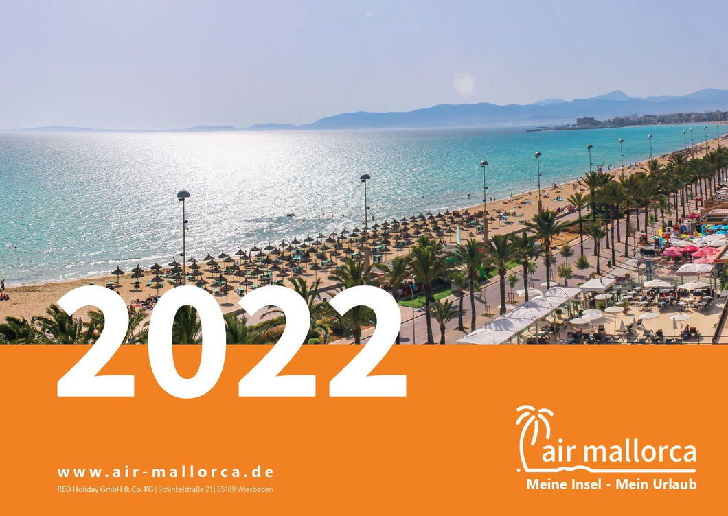 Set Mallorca Tischkalender und Mallorca Wandkalender 2022